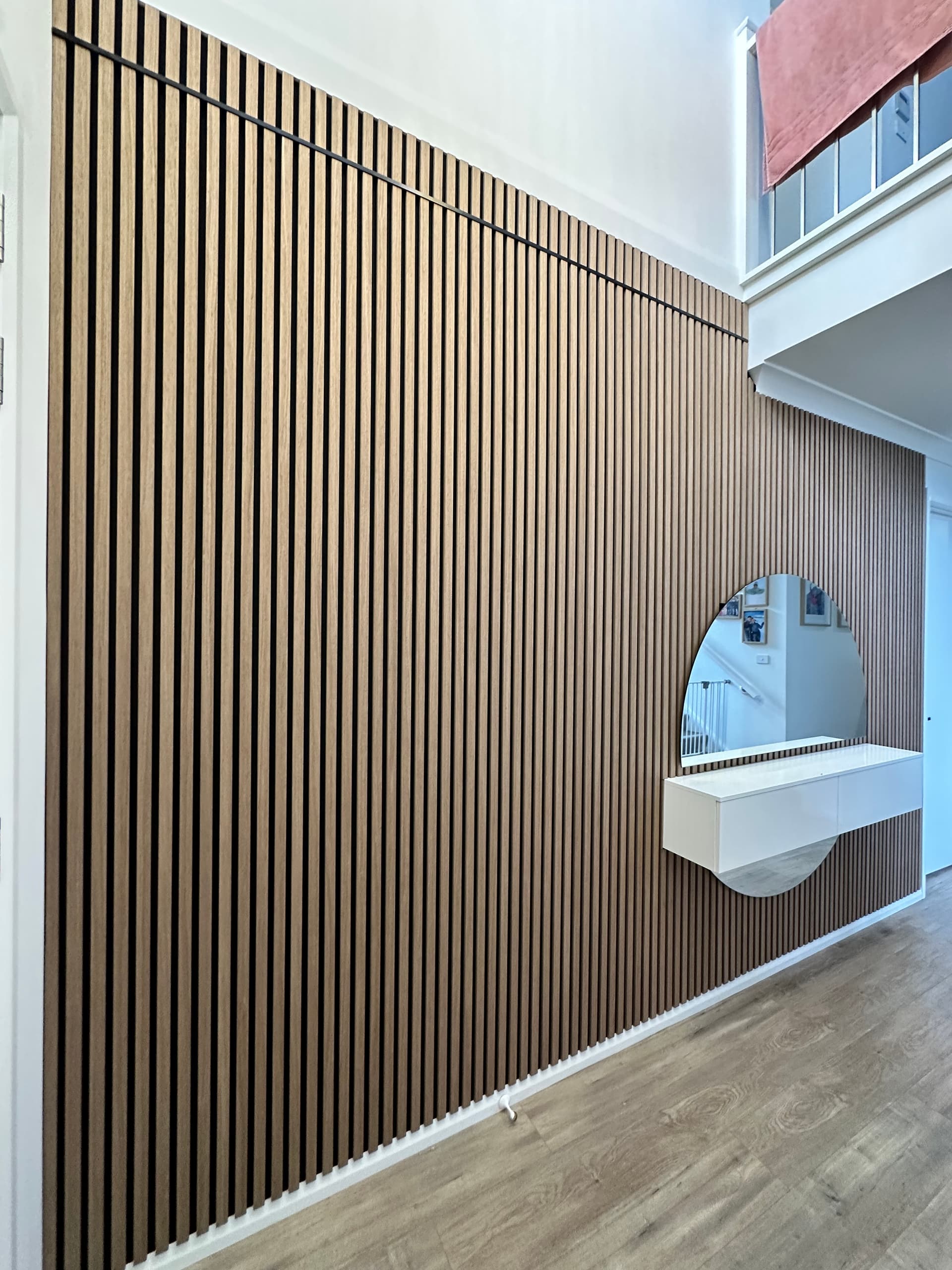 Feature Wall & Floating Cabinets 1